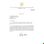 Resignation Letter Template - Official Notice for System President, Washington Reserve example document template