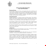 Security Policy & Procedures for Laptops | EOHHS Compliant example document template