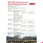 President's Conference Meeting Agenda | Streamline Your Dairy Operations example document template