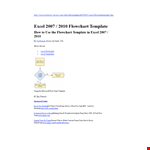 Excel Flow Chart Template - Streamline Your Workflow example document template