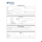 Time Off Request Form Template | Streamline Leave Approval example document template
