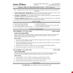 Inside Sales Executive Resume example document template