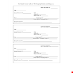 Rent Receipt Template - Easily Record Money Received from Tenant example document template