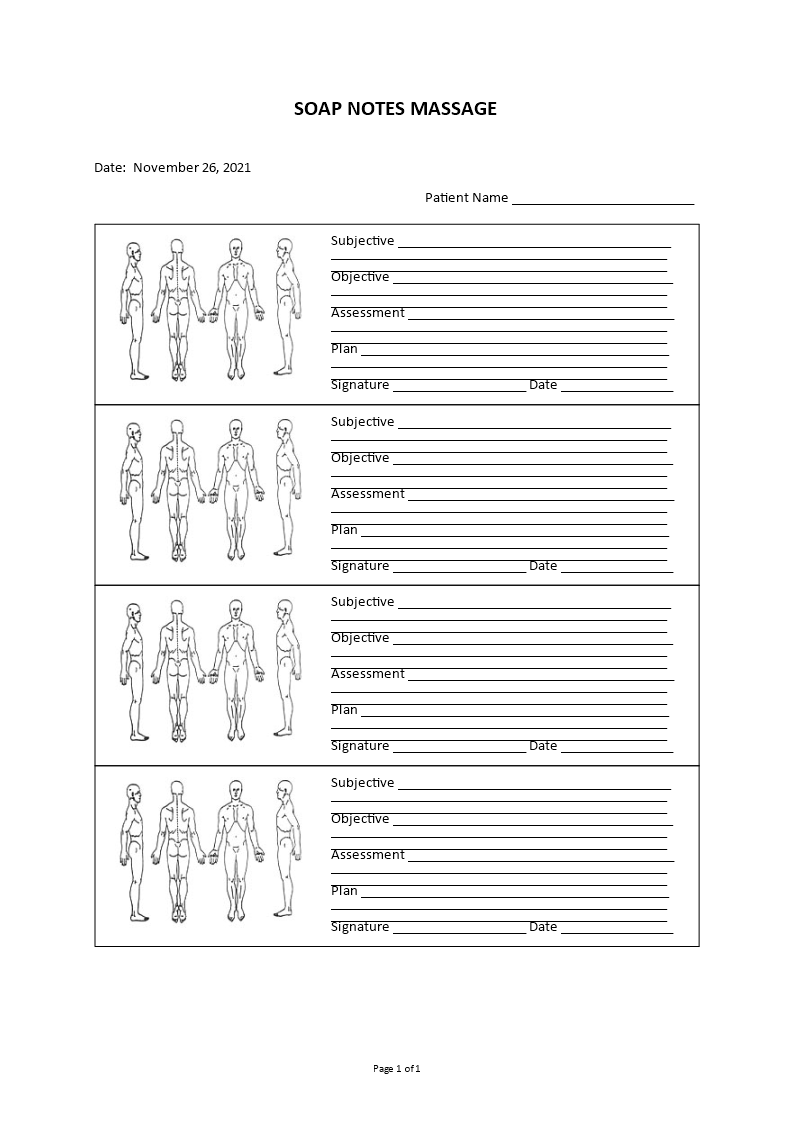 soap notes massage Main Image soap notes massage