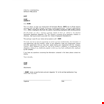 Service Termination Letter Template example document template