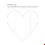 Heart Envelope Template - Horizontal Layout | Free Download example document template 