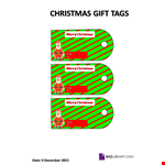 Christmas Gift Tag example document template