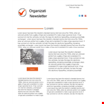 Create Custom Email Campaigns with Our Newsletter Template example document template 