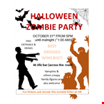 Halloween Party Invitations example document template