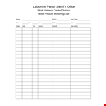 Monitoring Chart for Parish Initials - Sheriff Lafourche example document template