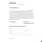 Get Your Legal Photo & Video Release Form | Free Download example document template