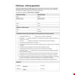 Get a Reliable Roommate Agreement Template for Tenant or Flatmate Agreement example document template