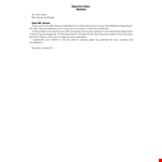 Recruiter Rejection example document template