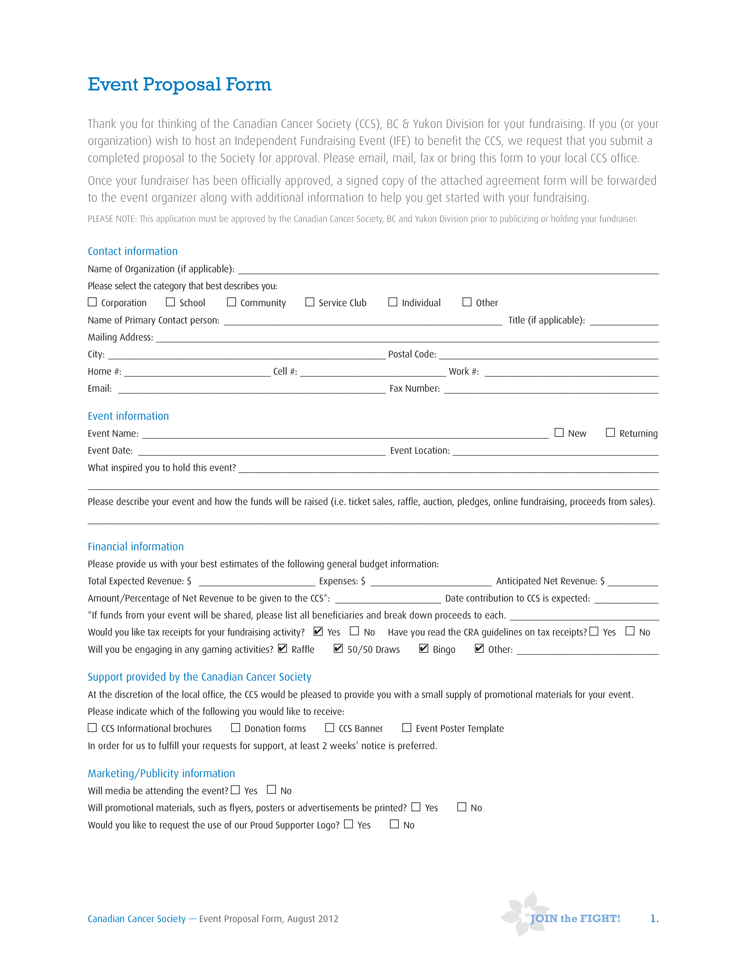 event proposal form template