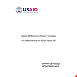 Reference Page Template: Create Effective Sheets, Notes, Targets, and Metrics example document template