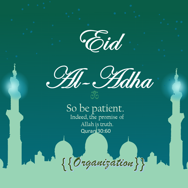 eid ul adha mubarak post example