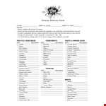 Groceryorderform example document template