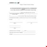Property Ownership Transfer Letter Template example document template