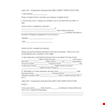 Proof of Employment Letter for Employer Verification | Gross Income Included example document template