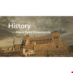 History Powerpoint example document template