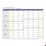 Free Printable Custom Weekly Calendar example document template