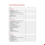 Event Planning Template - Plan Every Detail with Ease! example document template