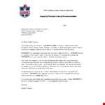 Recommendation Letter for Student Leader: A Principal's Perspective example document template