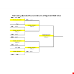 Download Basketball Tournament Bracket Template for Grade (x) example document template