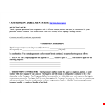 Commission Agreement Template: Create Effective Sales Agreements with Company Representatives example document template