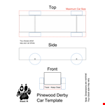 Pinewood Derby Templates & Track | Customizable Designs example document template