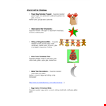 Christmas Tree Craft Template example document template