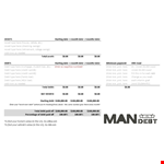 Free Debt Snowball Spreadsheet - Pay Off Your Debts Faster example document template