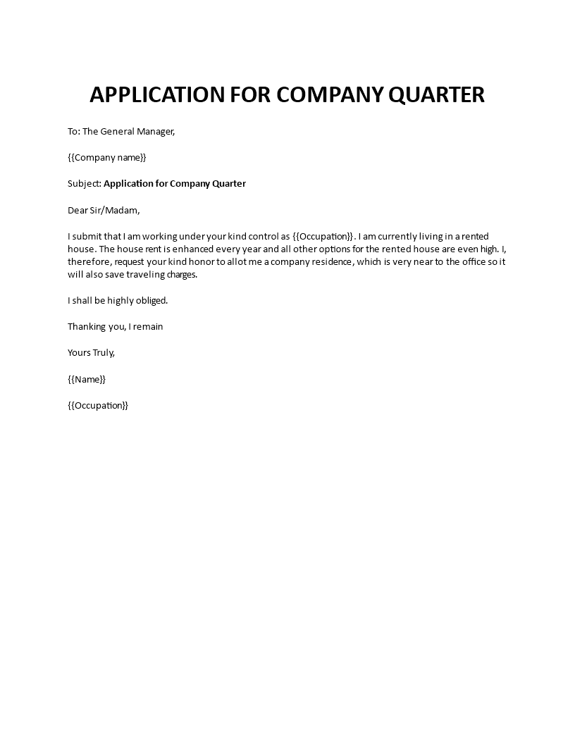 application for relocation company residence Main Image application for relocation company residence template