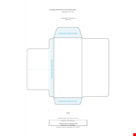 Professional Envelope Template - Get in Touch or Print Your Own example document template