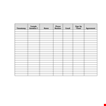 Effortlessly Manage Sign-Ups with Our Sample Sign Up Sheet - Timestamp, Phone & Question Included example document template 