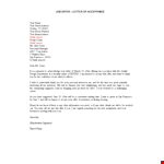 Formally Accept Job Offer | Addressed Letter Template example document template 