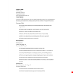 Mba marketing Internship Resume example document template