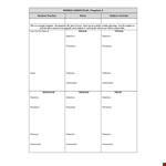 One Page Weekly Lesson Plan Template example document template