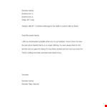 Sympathy Message Template - Addressing Illness with Thoughtful Sentiments for Senders example document template