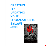 Corporate Bylaws | How to Draft Bylaws for Your Company's Board and Members example document template