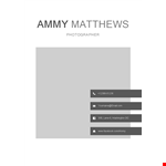Creative Resume Template example document template 