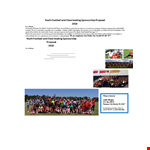 Sports Sponsorship Proposal example document template