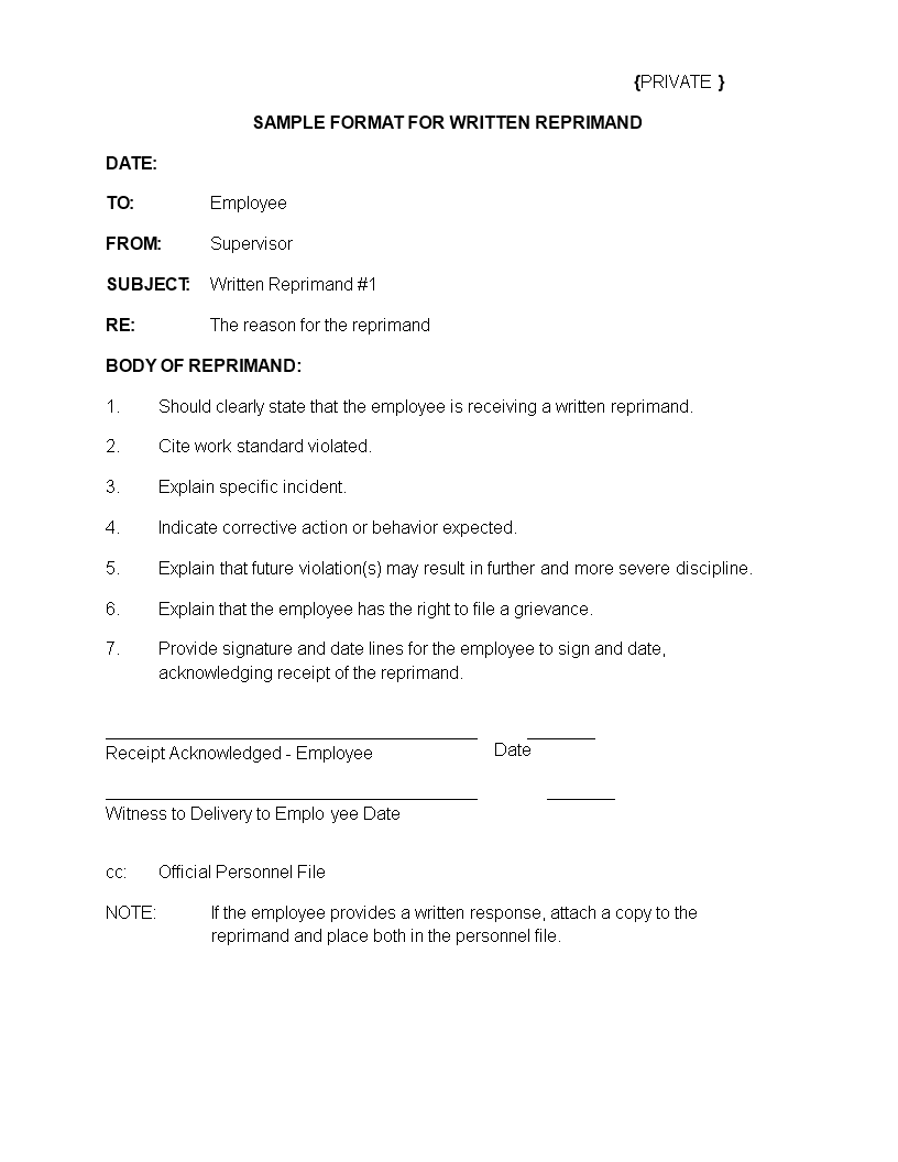Employee Reprimand How To Write A Written Letter Of Reprimand To Explain employee-reprimand-how-to-write-a-written-letter-of-reprimand-to-explain