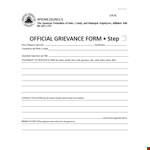 Effective Grievance Letter Writing: A Guide for the Grievant, Union Representative example document template