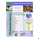 Restaurant Survey Template: Measure and Improve Service at Huntley's Finest Dining Spot example document template