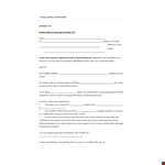 Formal Rent Demand Letter example document template