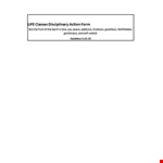 Employee Write Up Form - Record Property, Student Action & Signature example document template
