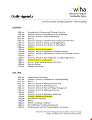Simple Daily Agenda