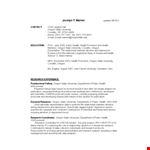 College Student example document template