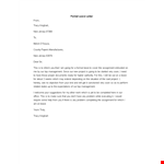 Sample Formal Leave Letter example document template